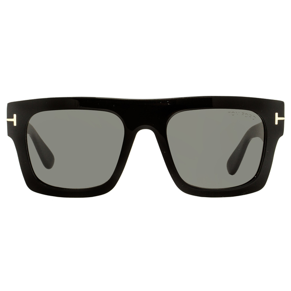 Tom Ford Flat Top Sunglasses TF711 Fausto 01A Black 53mm FT0711 - Picture 2 of 3